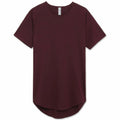 Mens BASIC HIPSTER T Shirts Casual Extended Longline Back Hip Hop Hemline Tee