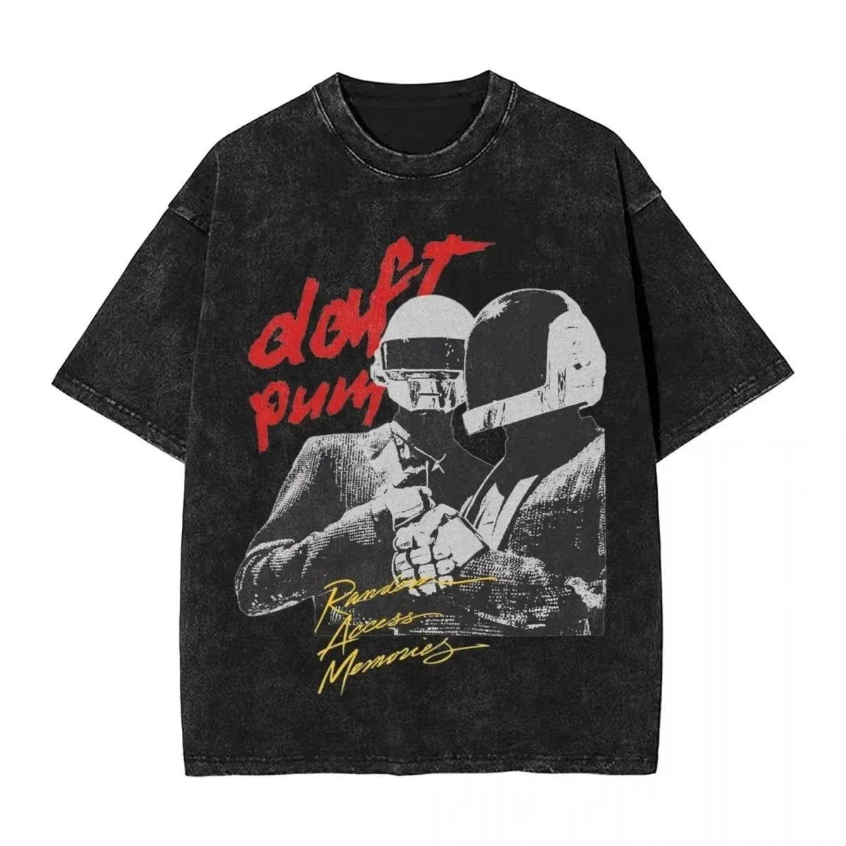 Daft Punk 100% Washed Cotton Tees Cool Style Unbranded Unisex Shirts Unisex , , , Long Sleeve Tee