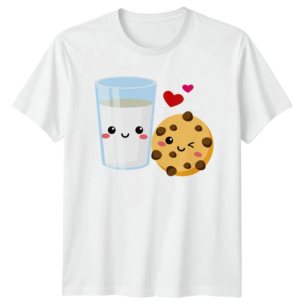 We Go Together Like Milk TShirt Kawaii Food Baking Birthday Gift For Him And Her
