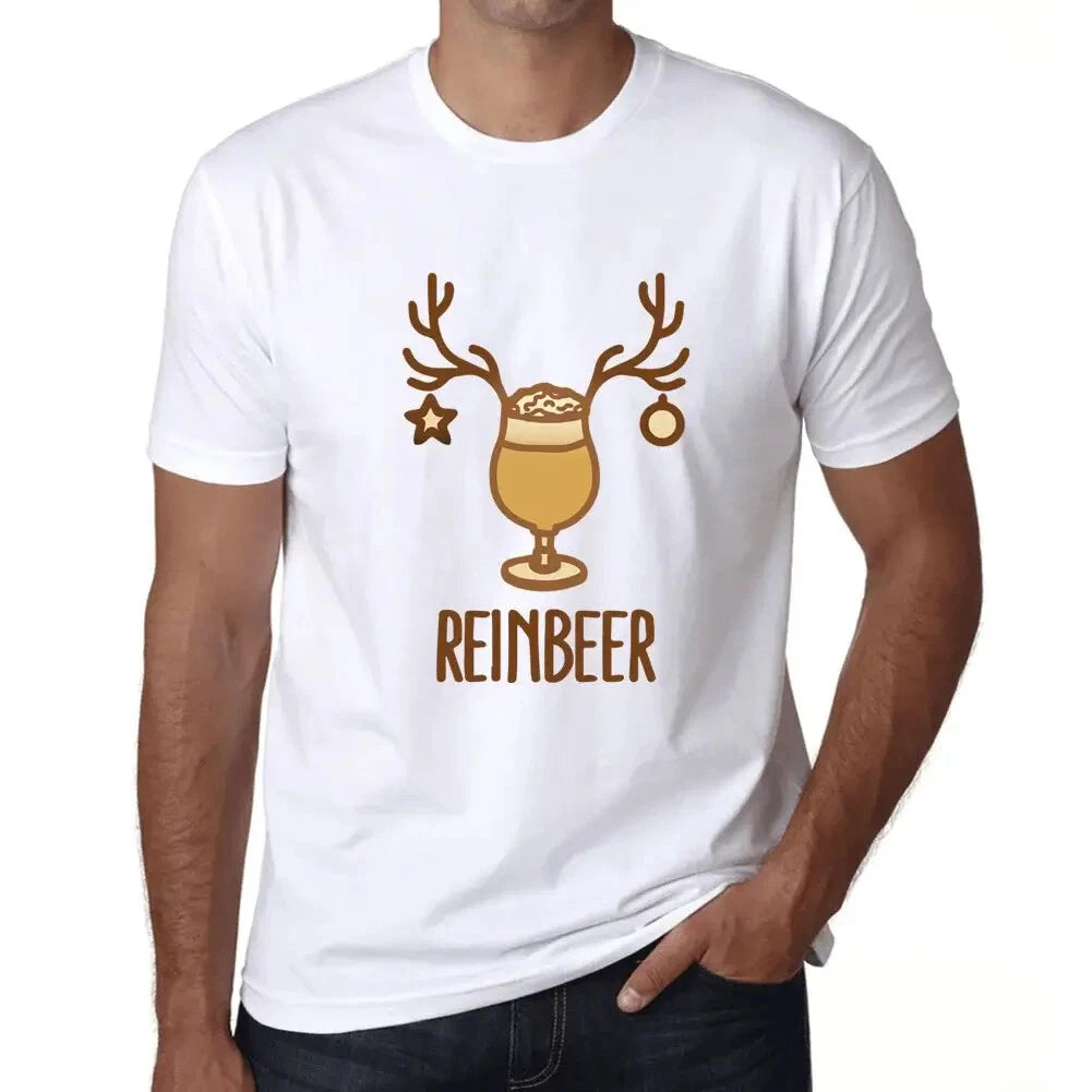Men's Graphic T-Shirt Reinbeer Funny Christmas Eco-Friendly Limited Edition