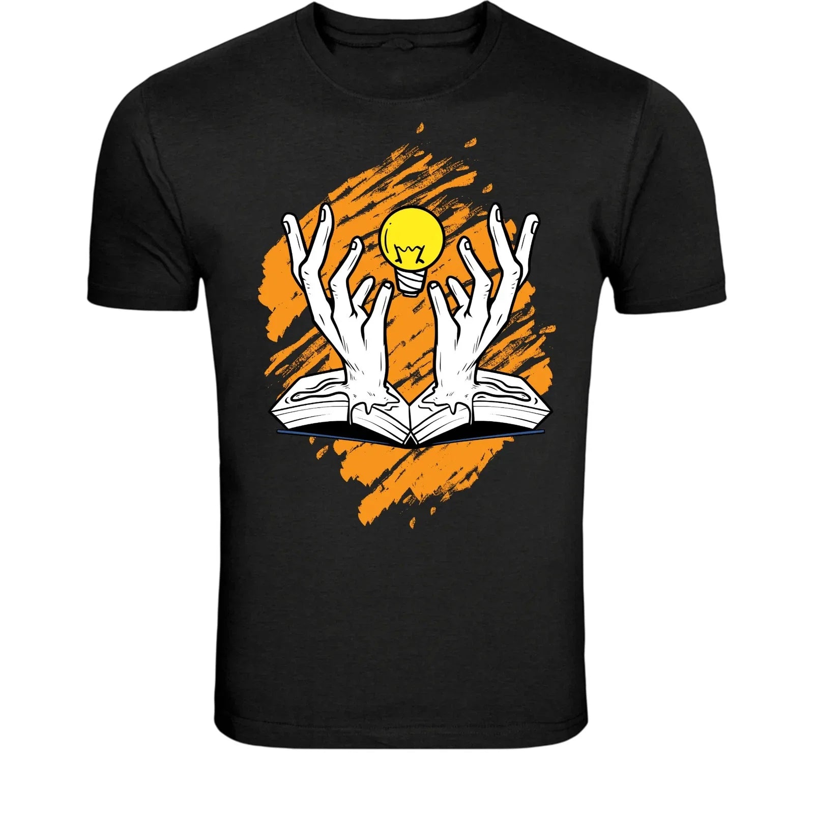 Creative Hands Light Bulb - Idea Inspiration Graphic Tee Unisex , , , Long Sleeve Tee