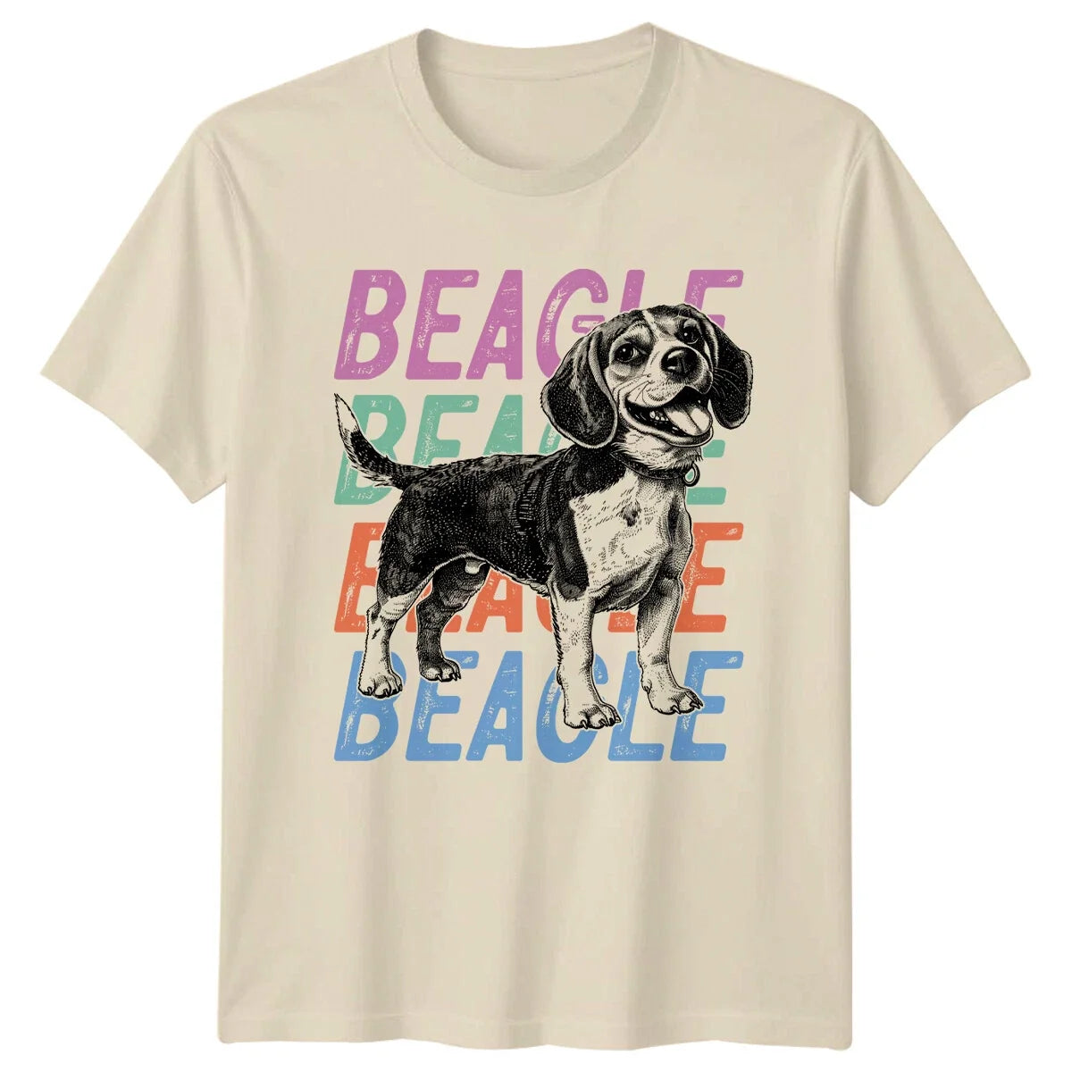 Beagle Dog - Cute Beagle Graphic Unisex , , , Long Sleeve Tee