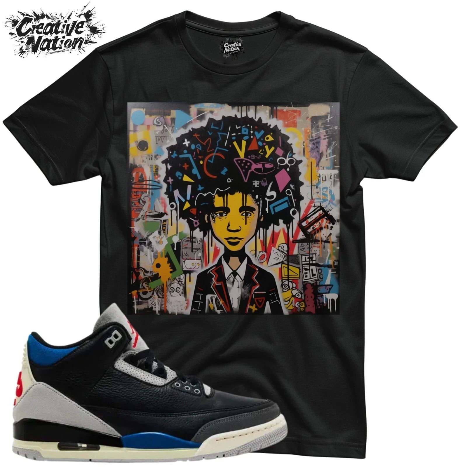 Shirt To Match 3 Rare Air Unisex Tee Sneaker Shirt Afro Shirt For Sneaker Tee Unisex , , , Long Sleeve Tee