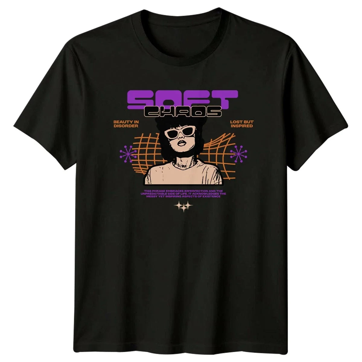 Soft Chaos Womens Brutalist Streetwear Aesthetic Birthday Gift For Her Unisex , , , Long Sleeve Tee