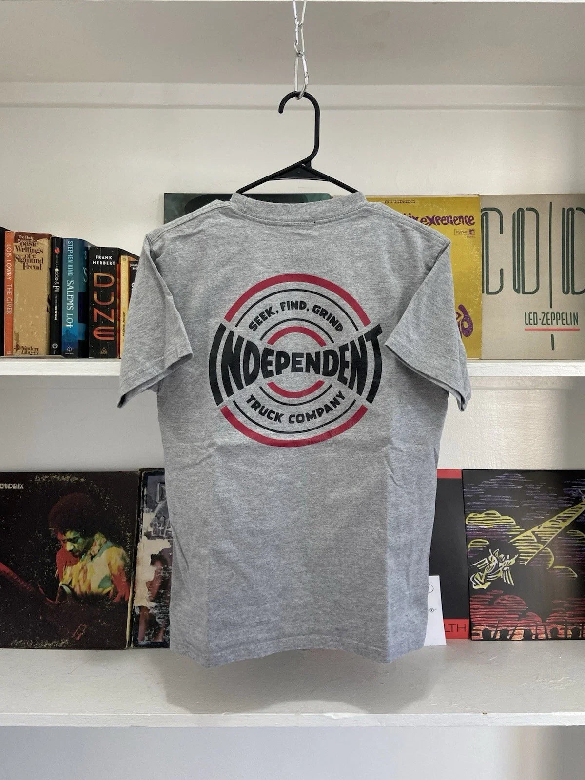 Vintage Independent Trucks Skateboard 90s Y2K Skate T Shirt fits Small Unisex , , , Long Sleeve Tee