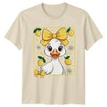 Cute Baby Duckling Wearing Lemon Womens Farm Animal Birthday Unisex , , , Long Sleeve Tee