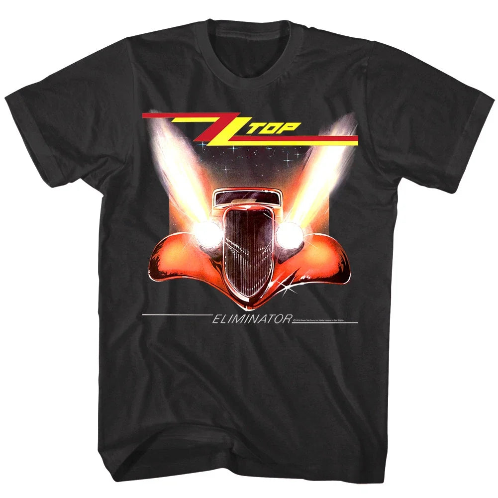 ZZ Top Eliminator Album Cover Art Men's T Shirt Rock Band Concert Tour Merch Unisex , , , Long Sleeve Tee