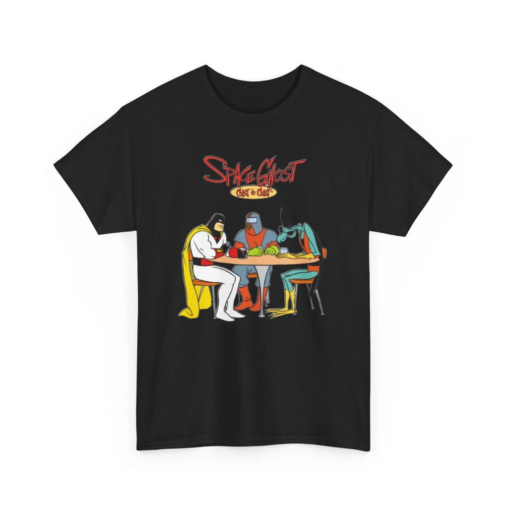 Space Ghost Coast to Coast Tee, Galaxy Cartoon Graphic T-Shirt, Retro TV Show