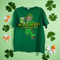 St Patricks T Shirt Irish Drinking Dog Years Beer Green Novelty Humour  Large