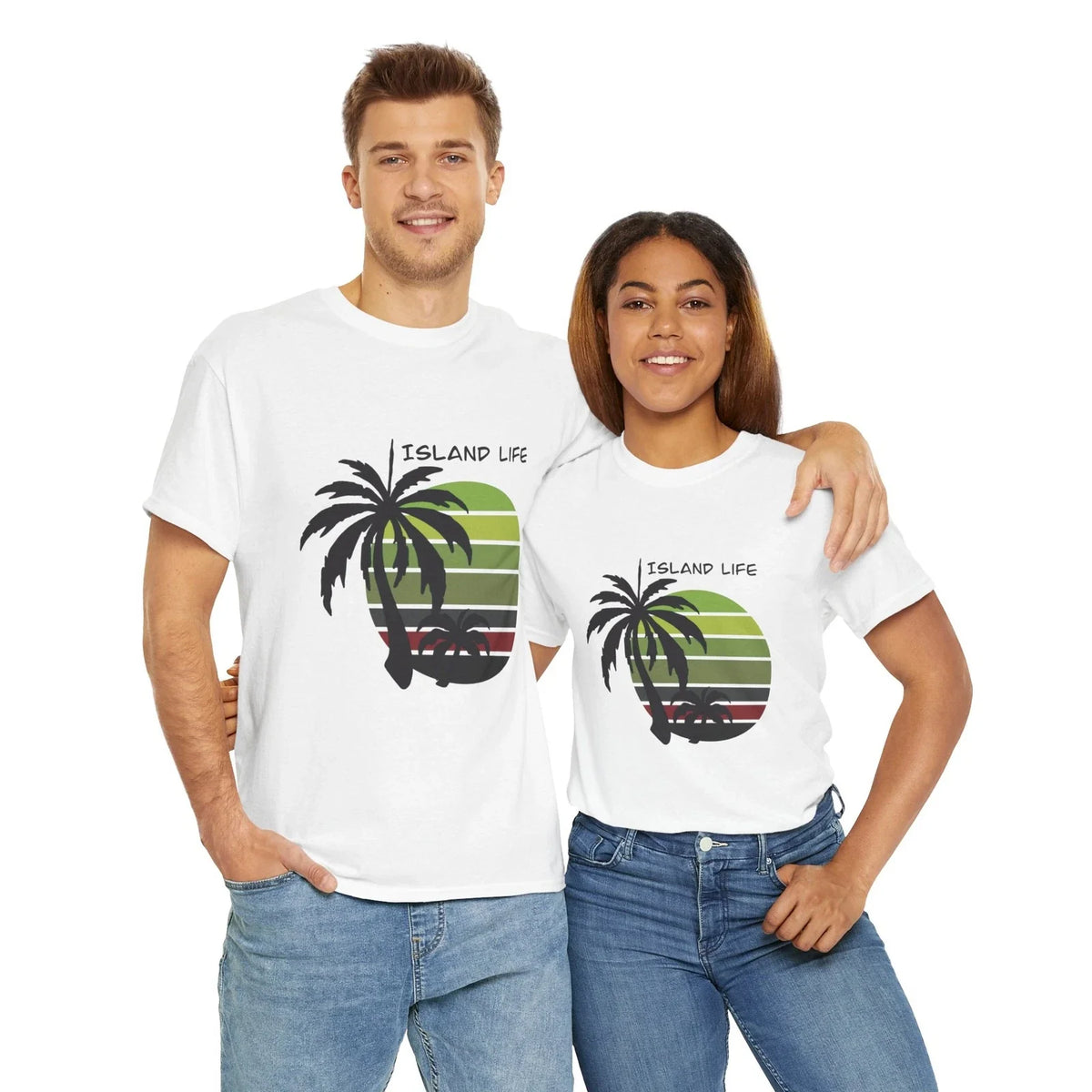 Island Life Unisex Heavy Cotton Tee, Summer Fashion, Beachwear, Vacation [...] Unisex , , , Long Sleeve Tee