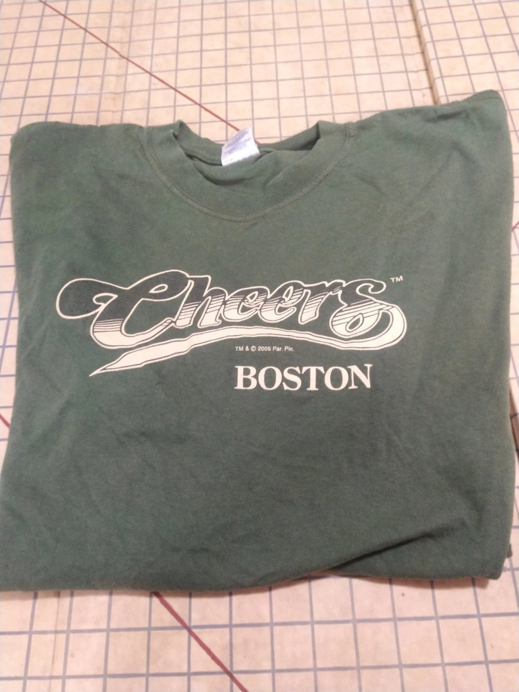 Vintage Shirt Cheers Boston Pub Bar Normisms XL Green