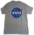 NASA Creative Empire M T Shirt Mens Gray Graphic Logo Neck Short Sleeve Space Unisex , , , Long Sleeve Tee