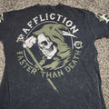 Affliction Faster Than Death T Shirt Grim Reaper Grunge Punk Emo Gothic Mens Xl Unisex , , , Long Sleeve Tee