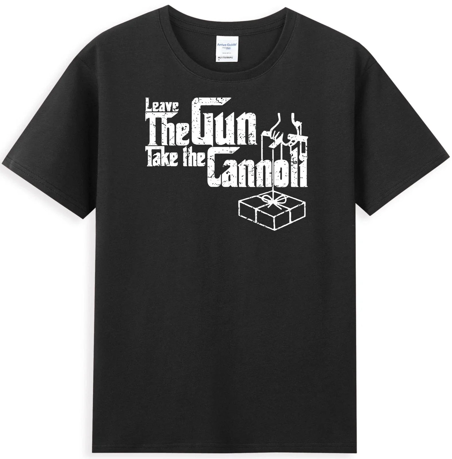 Leave The Gun Take the Cannoli Funny Quote Men's Unisex , , , Long Sleeve Tee