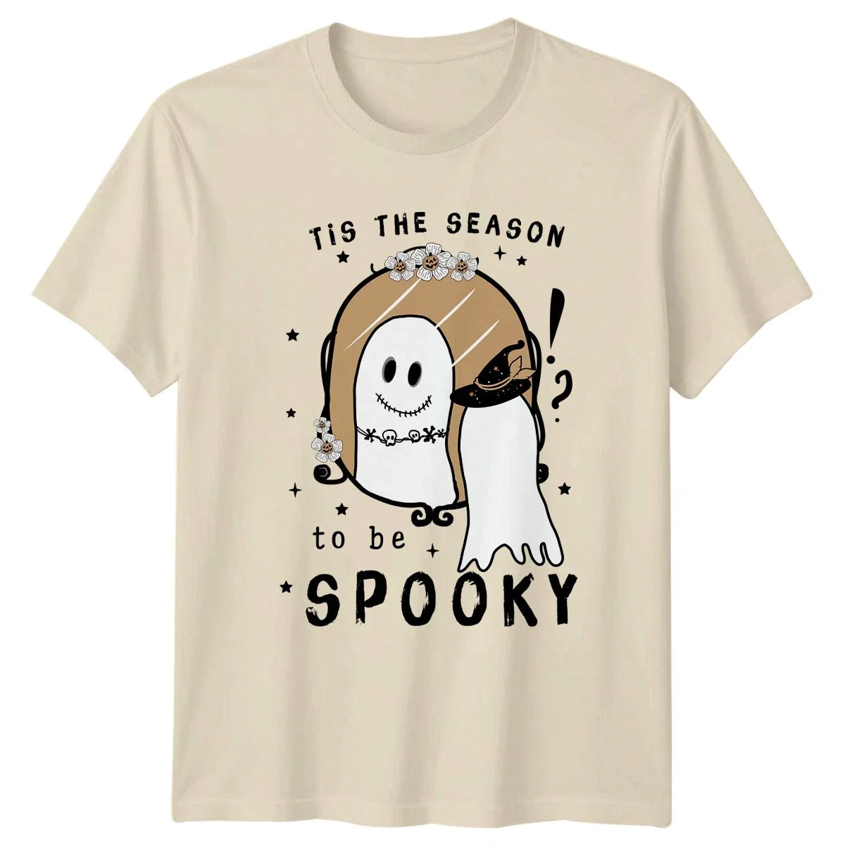Tis The Season To Be Womens Cute Ghost Halloween Gift For Her Unisex , , , Long Sleeve Tee
