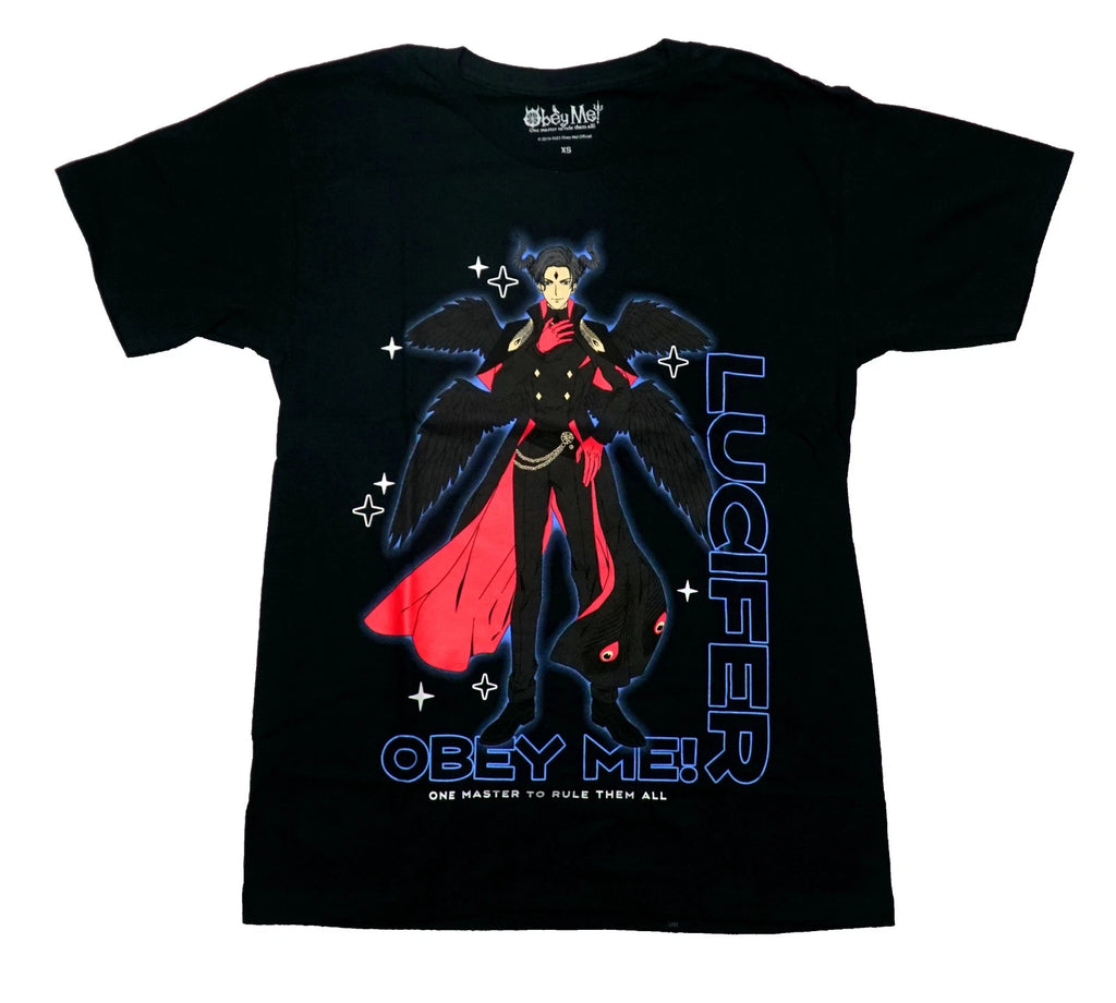 Obey Me New Adult T-Shirt - Lucifer One Master To Rule Them All