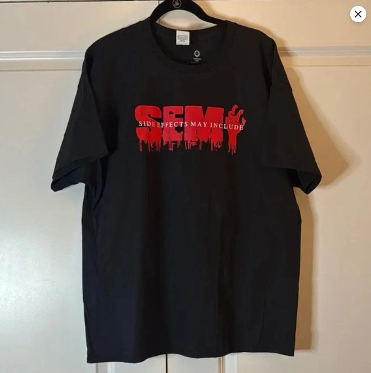 Side Effects May Include SEMI Metal Band Zombie Graphic Tee XL Black Horror Unisex , , , Long Sleeve Tee