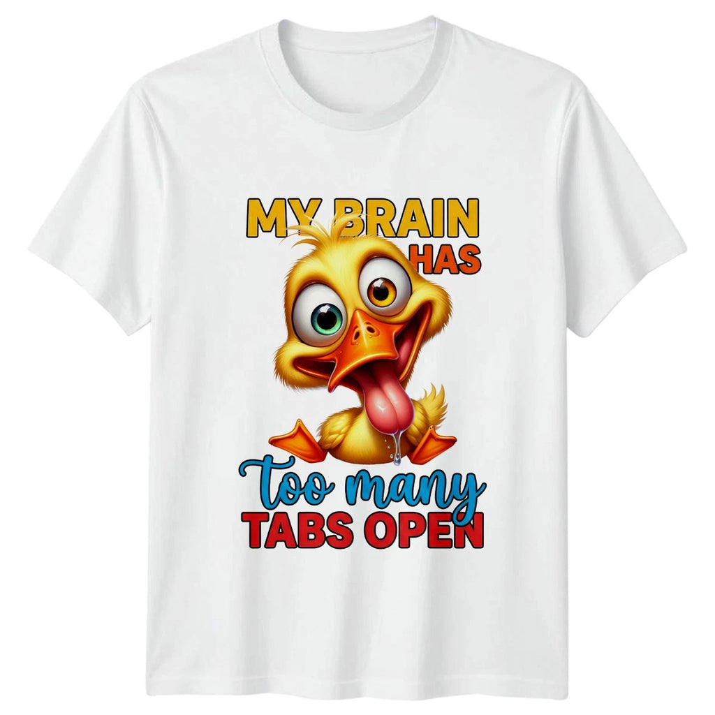 My Brain Has Too Many T-Shirt Duck Sarcastic Quote Birthday Gift For Him And Her