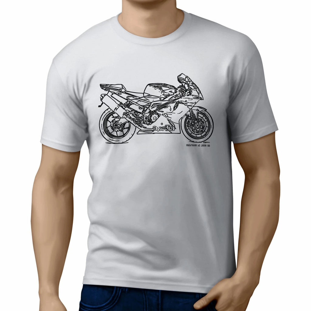 JL Illustration for a Aprilia RSV1000R Factory Motorbike fan T-shirt