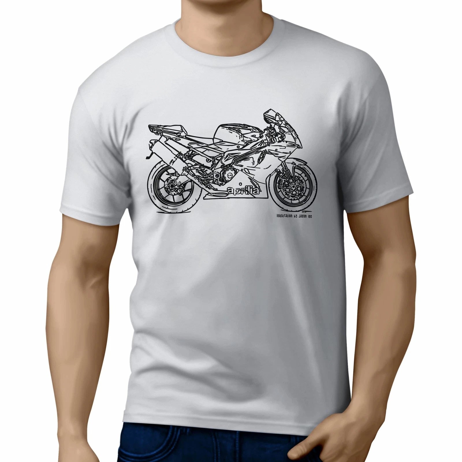 JL Illustration for a Aprilia RSV1000R Factory Motorbike fan T-shirt