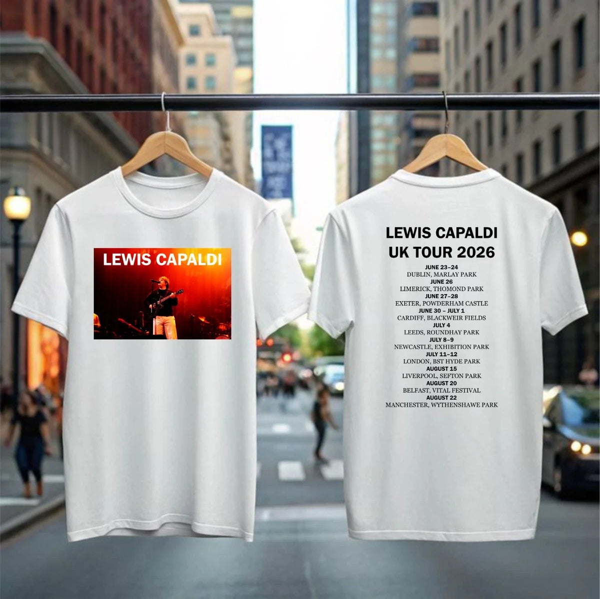 Lewis Capaldi 2026 World Tour Unisex Concert Fan Merch Top Band Gifts Unisex , , , Long Sleeve Tee