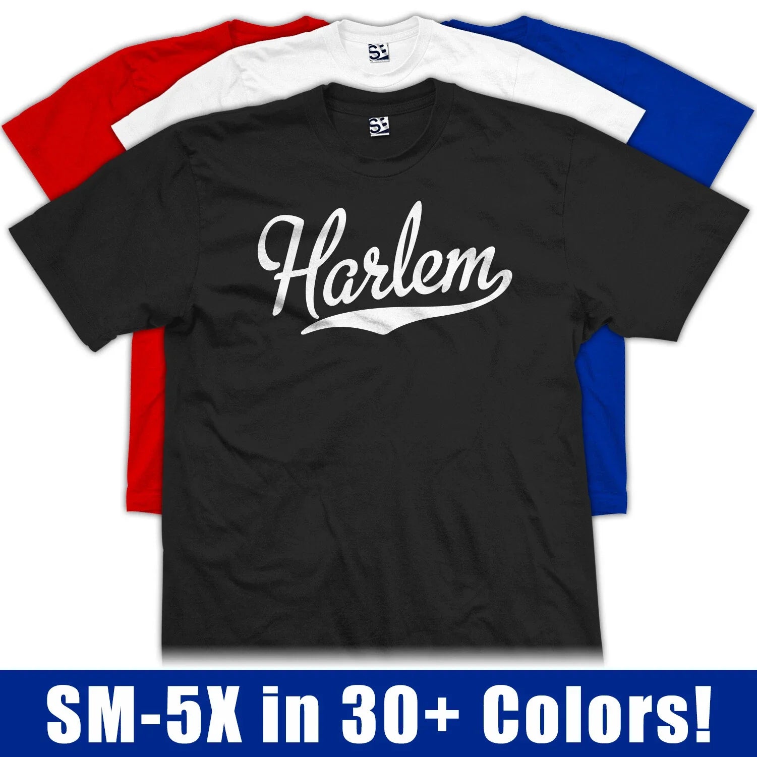 Harlem Script | Baseball Jersey Tail Sports Team NY Gift Logo Design Unisex , , , Long Sleeve Tee