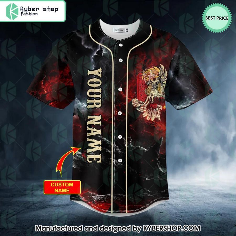 Saint Seiya Athena Skull CUSTOM Baseball Jersey
