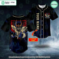 Saint Seiya Phoenix Ikki Skull CUSTOM Baseball Jersey