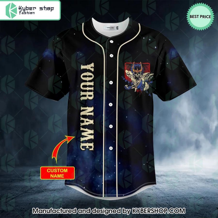 Saint Seiya Phoenix Ikki Skull CUSTOM Baseball Jersey