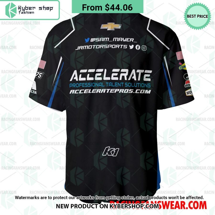 Sam Mayer Nascar Racing 2023 Baseball Jersey