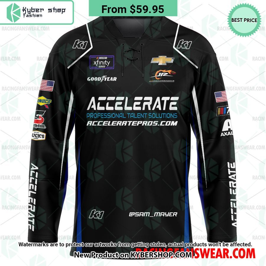 Sam Mayer Nascar Racing 2023 Hockey Jersey