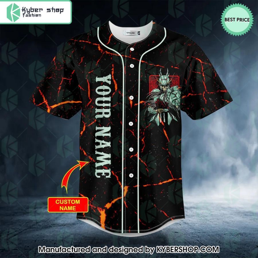 Samurai Dragon Skull CUSTOM Baseball Jersey