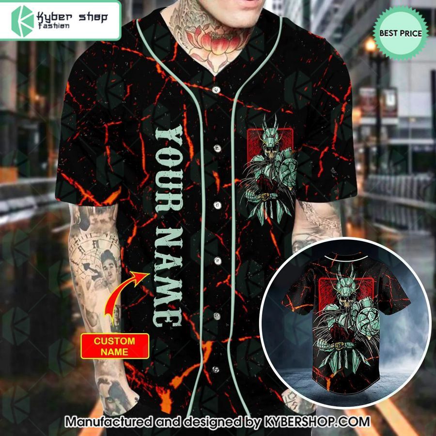 Samurai Dragon Skull CUSTOM Baseball Jersey