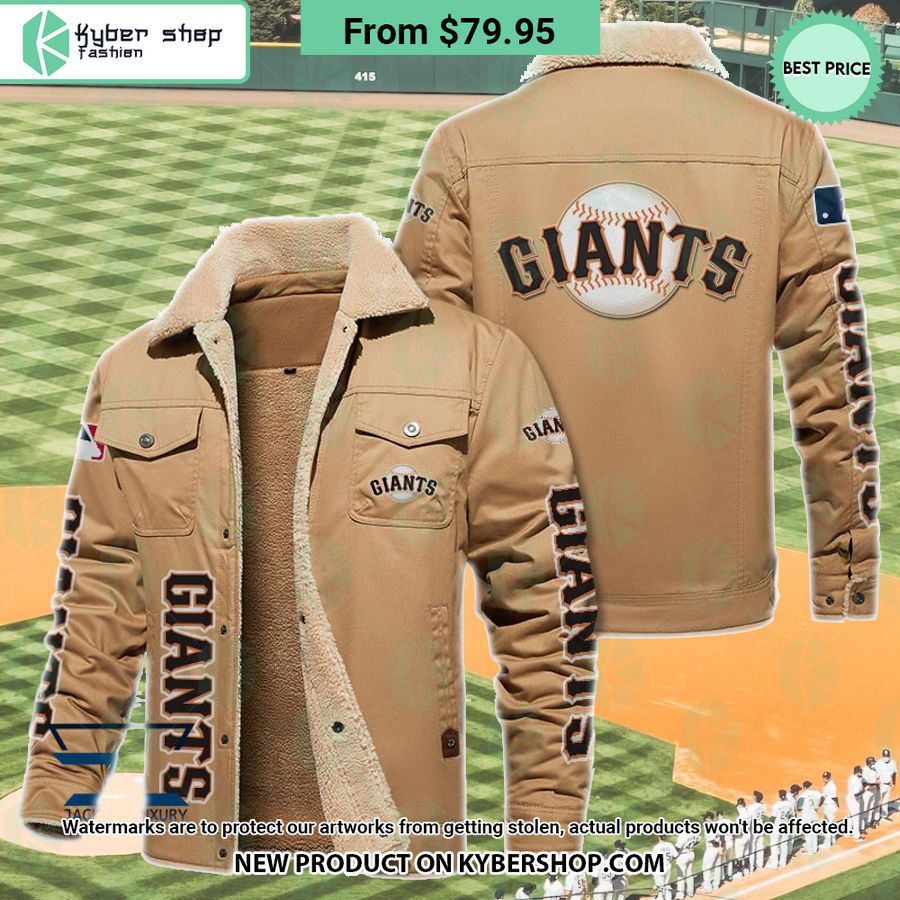 San Francisco Giants MLB Fleece Leather Jacket