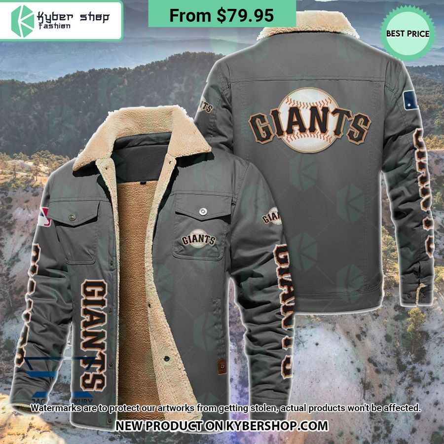 San Francisco Giants MLB Fleece Leather Jacket