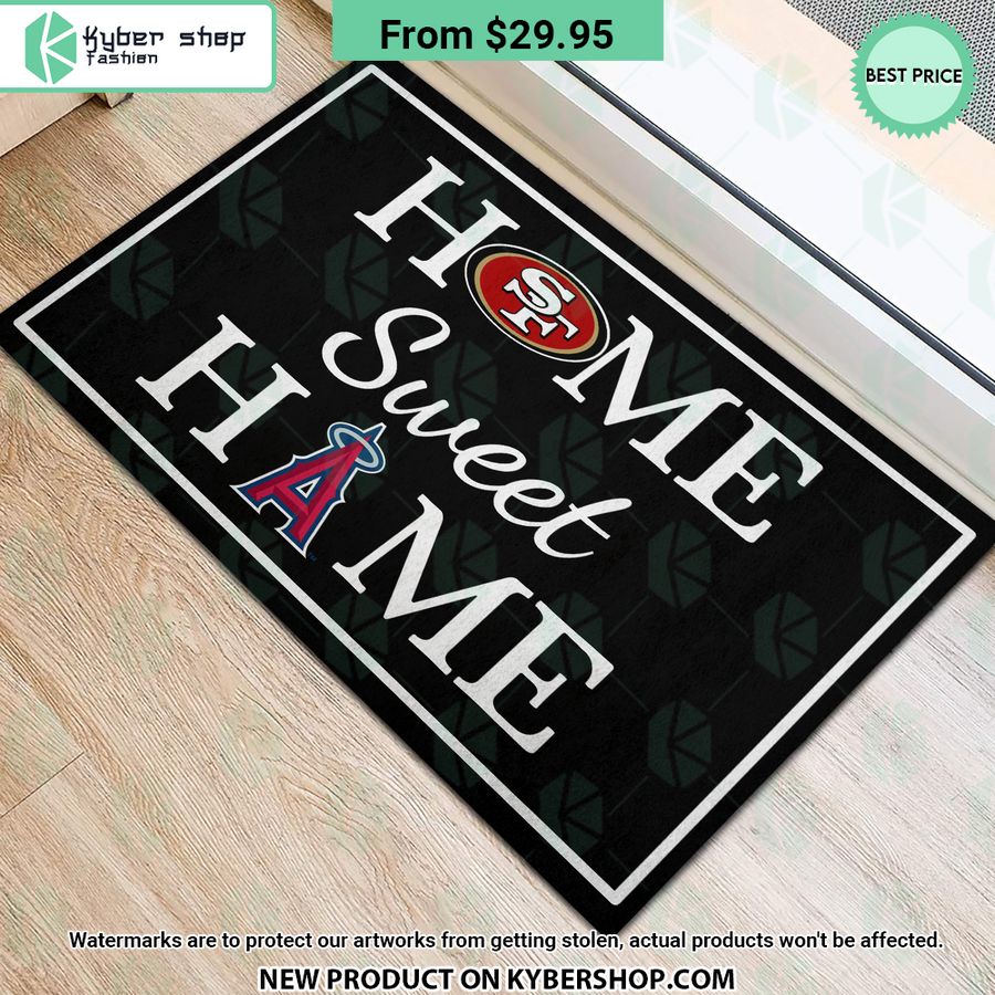 San Francisco Los Angeles Angels Home Sweet Home Doormat