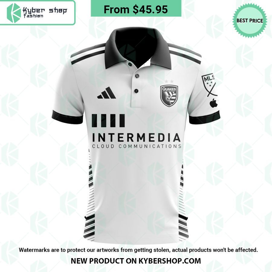 San Jose Earthquakes 2023 Away The Creator MLS CUSTOM Polo Shirt