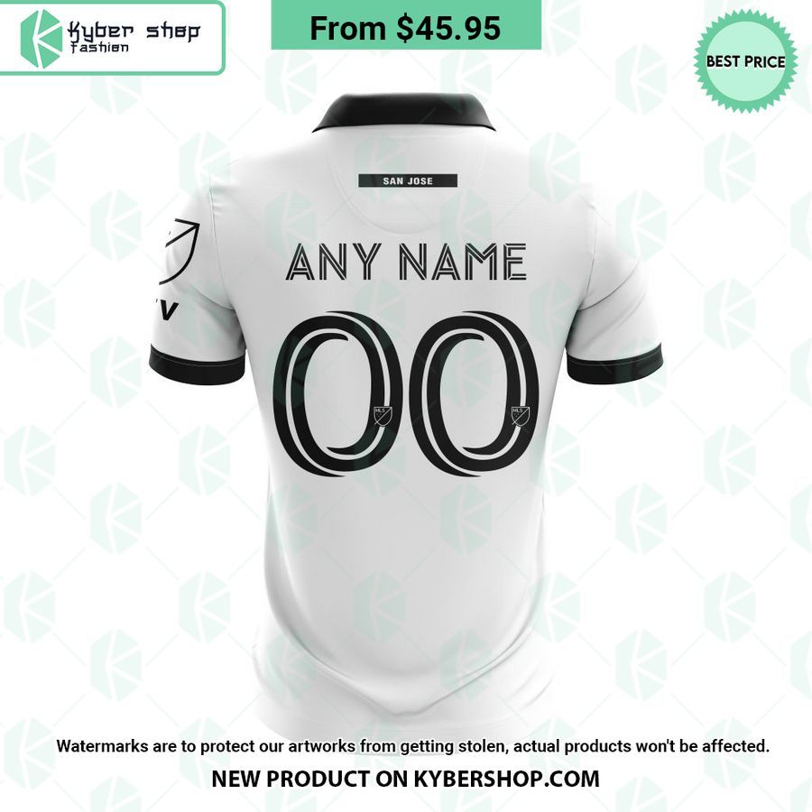 San Jose Earthquakes 2023 Away The Creator MLS CUSTOM Polo Shirt