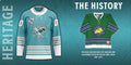 San Jose Sharks Heritage Concepts team logo Hockey Jersey