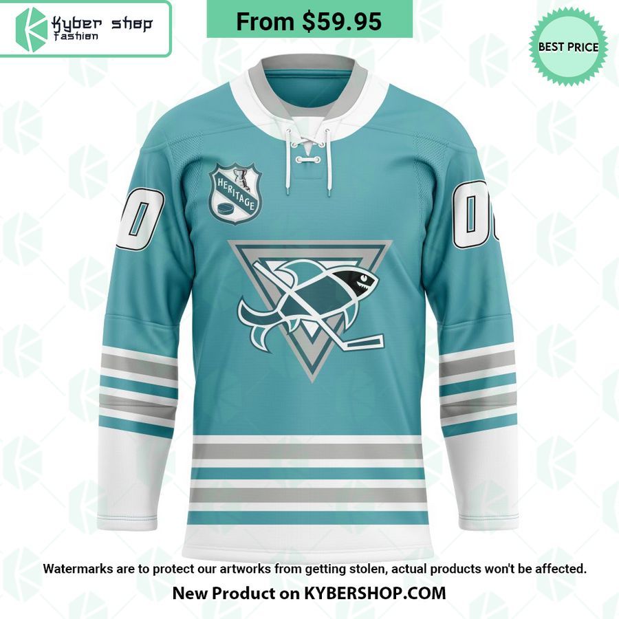 San Jose Sharks Heritage Concepts team logo Hockey Jersey