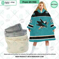 San Jose Sharks Hoodie Blanket