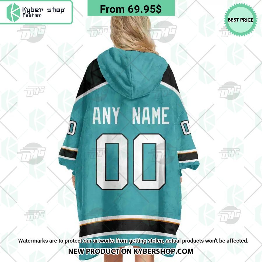 San Jose Sharks Hoodie Blanket