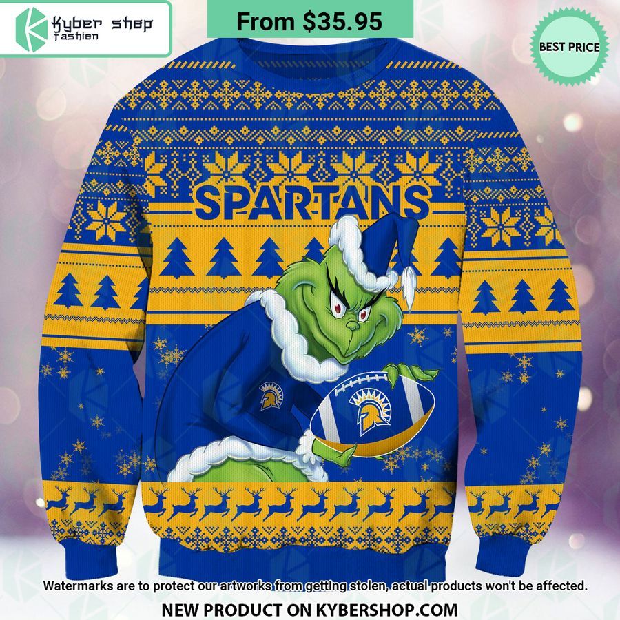 San Jose State Spartans Grinch Christmas Sweater