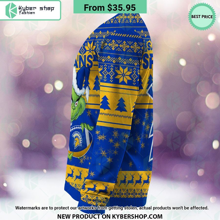 San Jose State Spartans Grinch Christmas Sweater