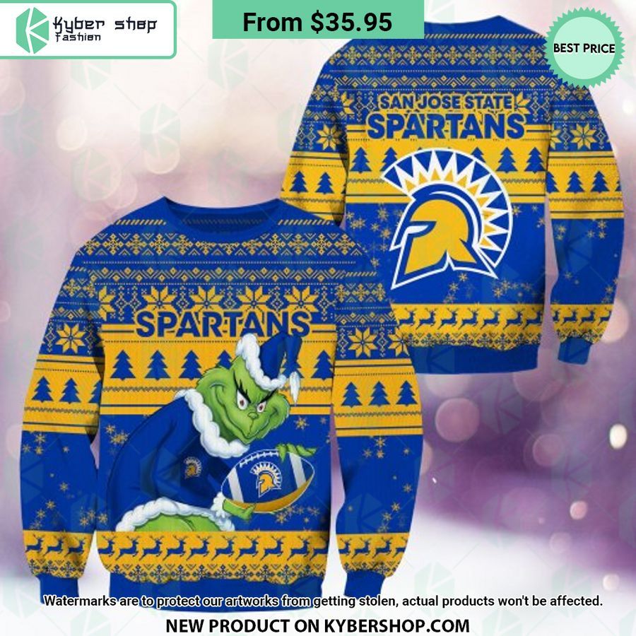 San Jose State Spartans Grinch Christmas Sweater