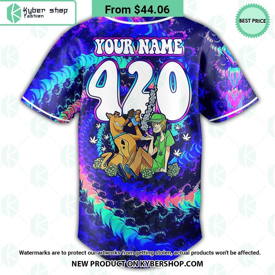 Scoobie Doobie Shaggy Rogers Trippy CUSTOM Baseball Jersey