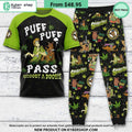 Scooby A Doobie Shaggy Rogers Puff Puff Pass Weed Pajamas Set