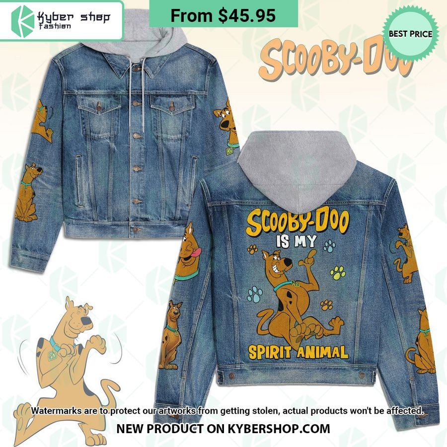 Scooby-Doo Is My Spirit Animal Hooded Denim Jacket