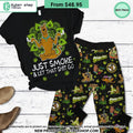 Scooby Doo Mandala Just Smoke Let That Shit Go Weed Pajamas Set