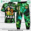Scooby Doo Puff Puff Pass Weed galaxy Pajamas Set